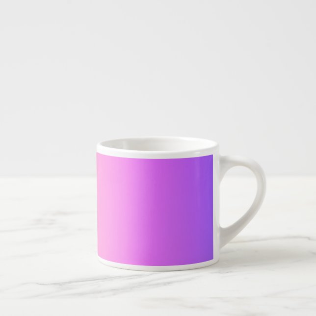 Fading Peach Pink & Purple Colourful Ombre Espresso Cup (Right)