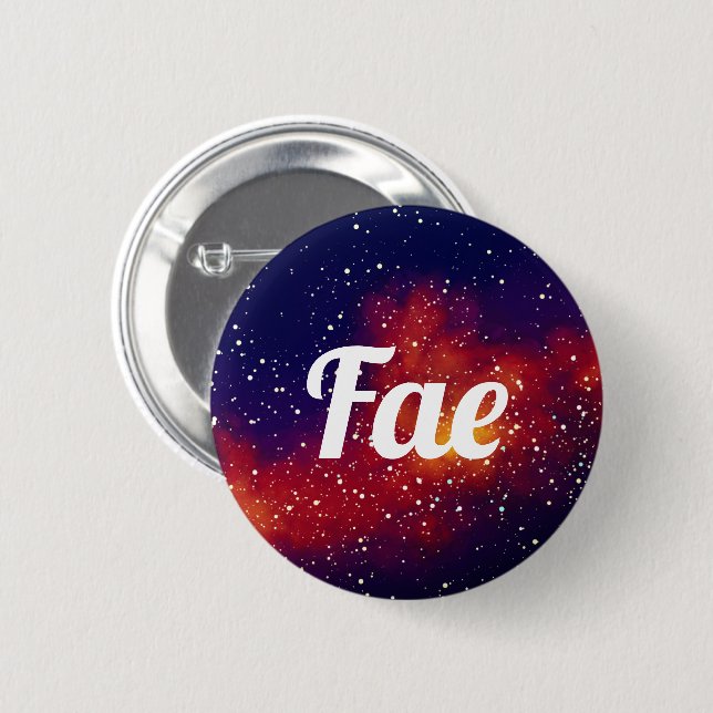 Fae Customizable Galaxy Identity 2 Inch Round Button (Front & Back)