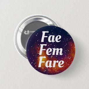 Fae/Fem/Fare Customizable Galaxy Pronoun 2 Inch Round Button