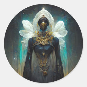 Fae Guardian Fantasy Classic Round Sticker
