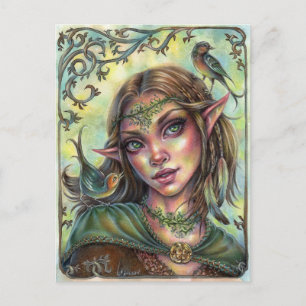 Fae Messengers Postcard Elf Fantasy