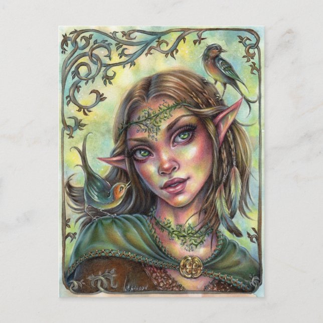 Fae Messengers Postcard Elf Fantasy (Front)