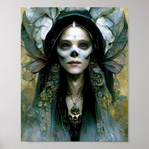 Fae Of Death Dark Fantasy Art Poster