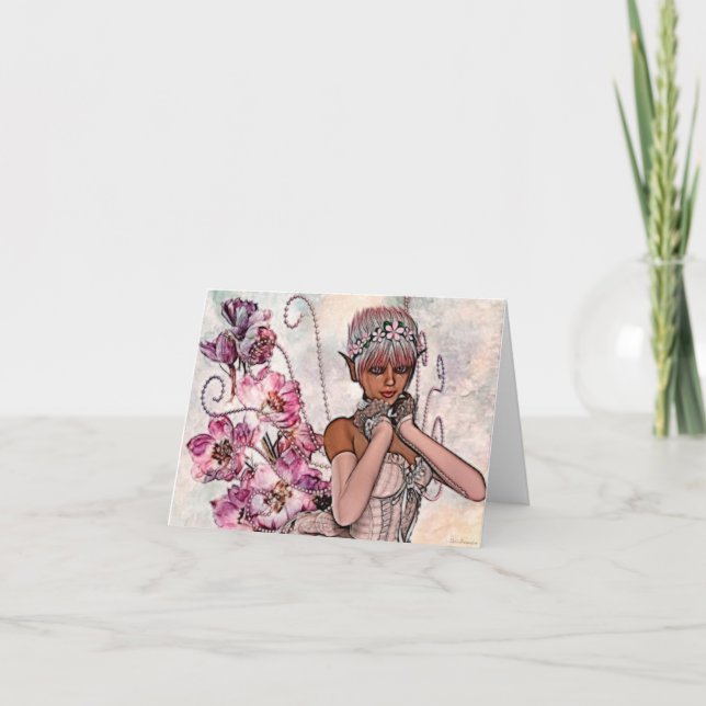 Fae Rose Art Carte pour notes (Devant)