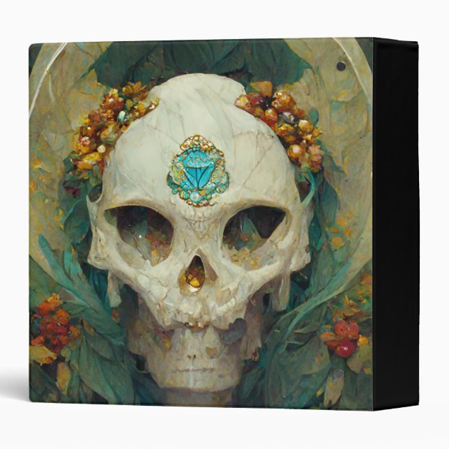 Fae Skull Fantasy Binder (Back/Spine)