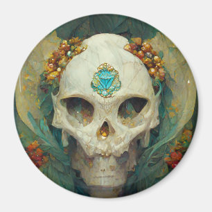 Fae Skull Fantasy Magnet