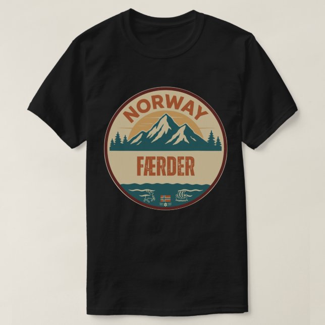 Færder, Norge Norway T-Shirt (Design Front)