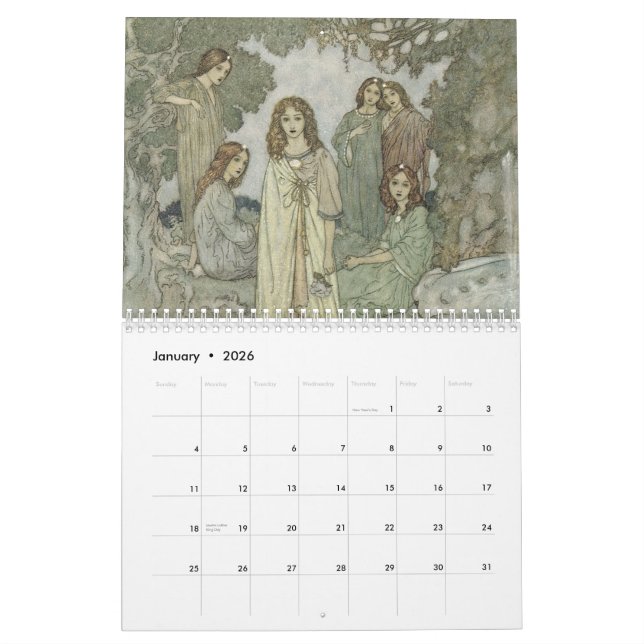 Faerie 2012 Calendar (Jan 2026)