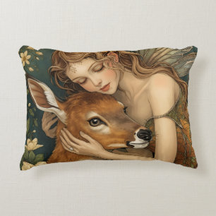 Faerie Embrace-Nature's tender heart Accent Pillow
