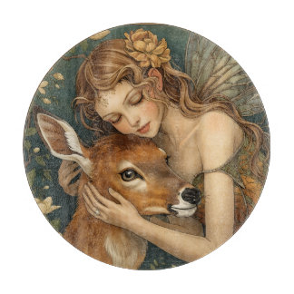 Faerie Embrace-Nature's tender heart Cutting Board