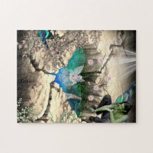 Faerie in Elven Pond Jigsaw Puzzle