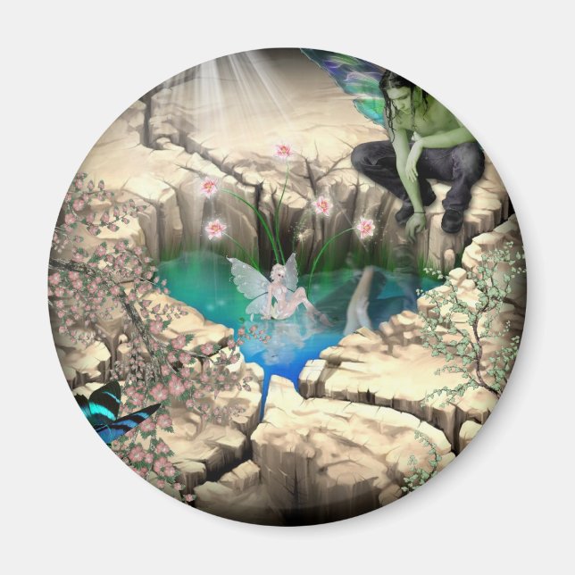 Faerie in Elven Pond Magnet (Front)