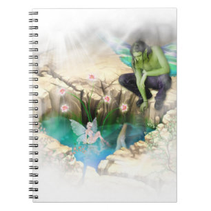 Faerie in Elven Pond Vignette Notebook