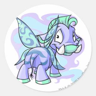 Faerie Moehog Classic Round Sticker