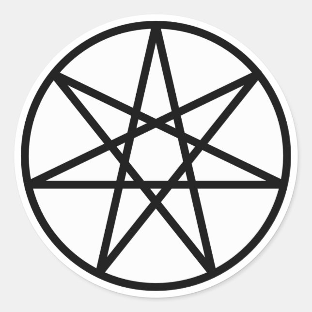 Faerie Star Classic Round Sticker (Front)