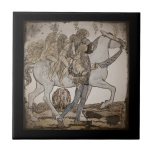 Faeries on White Horse Tile