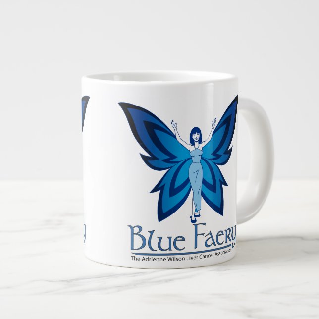Faery bleu tasse d'éléphant de 20 onces (Devant droit)