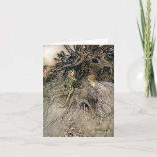 Faery image, Midsummer Night's Dream, customizable Card