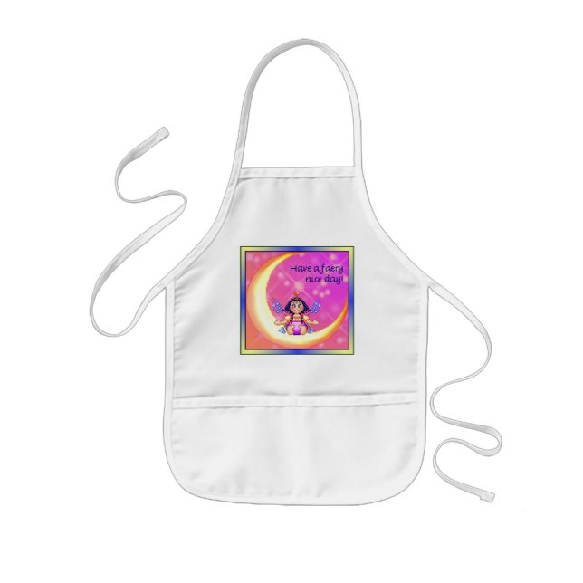 Faery Nice Day Pixel Art Kids Apron (Front)