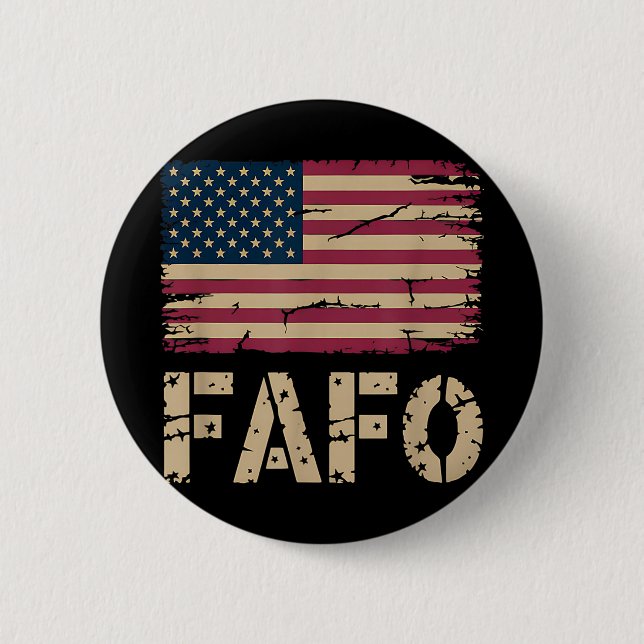 Fafo Flag _1  2 Inch Round Button (Front)