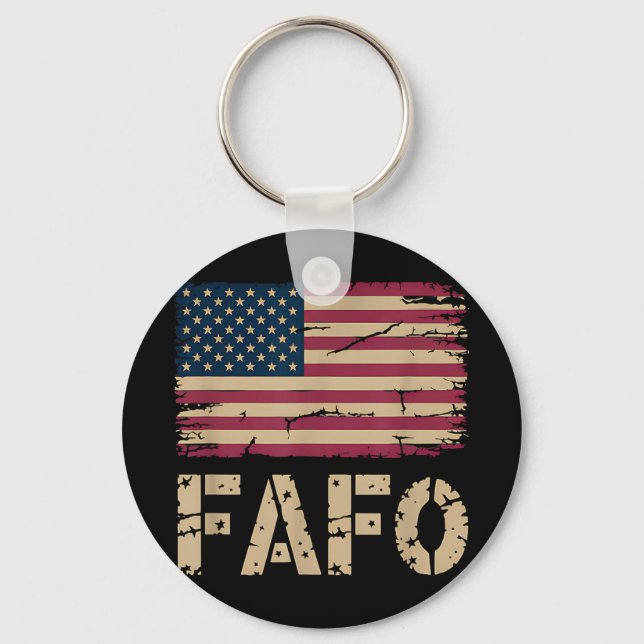 Fafo Flag _1  Keychain (Front)