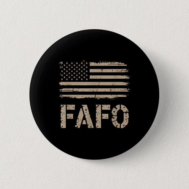 Fafo Flag  2 Inch Round Button (Front)