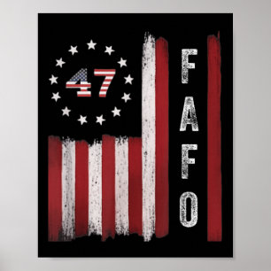 Fafo Flag Trump Funny  Poster