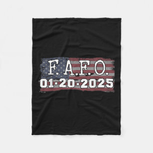 Fafo January 20, 2025 Us Presidential Inauguration Fleece Blanket
