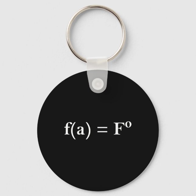 Fafo Math Equation Funny Novelty Math Teacher Nerd Keychain (Front)