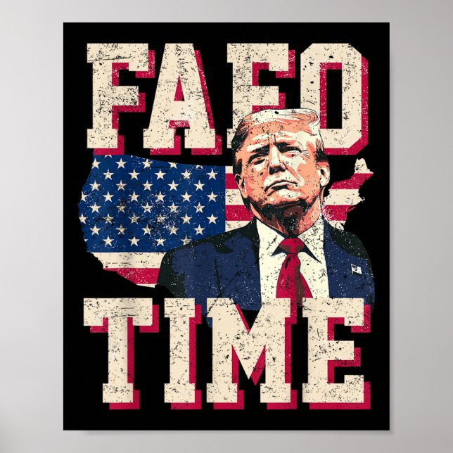 Fafo Trump Flag Funny  Poster (Front)