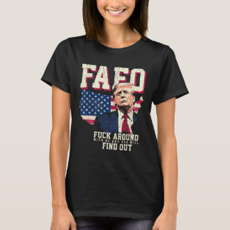 Fafo Trump Us American Map Flag T-Shirt