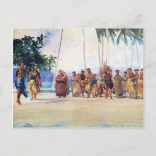 'Fagaloa Bay, Samoa, 1890' - Carte postale John La