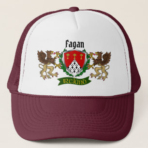Fagan Irish Shield Personalized  Trucker Hat