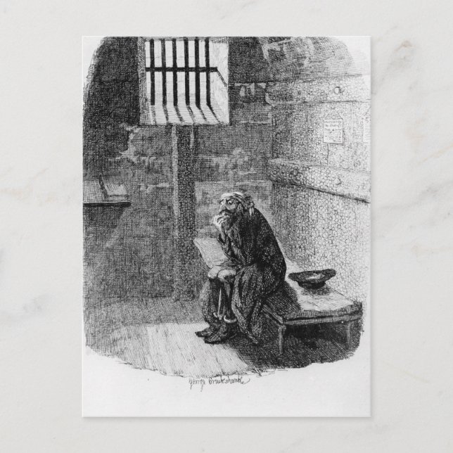 Fagin in the Condemned Cell Postcard (Front)
