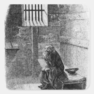 Fagin in the Condemned Cell Square Sticker