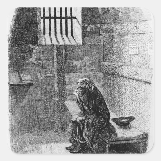 Fagin in the Condemned Cell Square Sticker (Front)