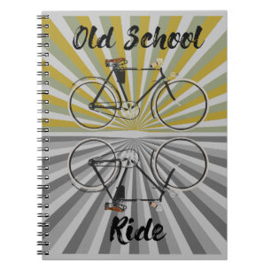 Fahrrad old school ride, retro bike, nerd, vintage notebook