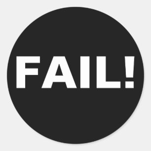 FAIL! CLASSIC ROUND STICKER