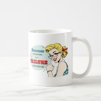 Failure Forever Demotivational Funny Retro Pinup Coffee Mug