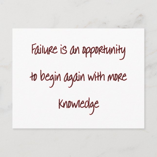 failure postcard (Front)