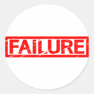 Failure Stamp Classic Round Sticker