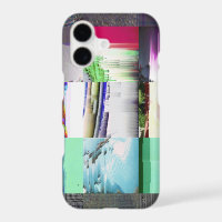 Failure to Load Dark Glitch Art Abstract Grid