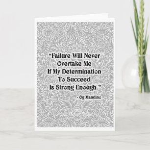 Failure Will Never Overtake - Positive Quote´s Card