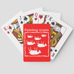 Fainting Goats Playing Cards