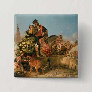 Fair at Seville 2 Inch Square Button