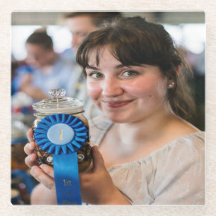 Fair Canning Contest Photo Customize Glass Coaster