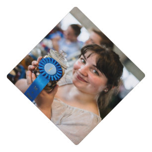 Fair Canning Contest Photo Customize Graduation Cap Topper