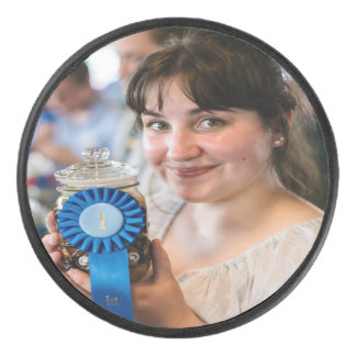 Fair Canning Contest Photo Customize Hockey Puck
