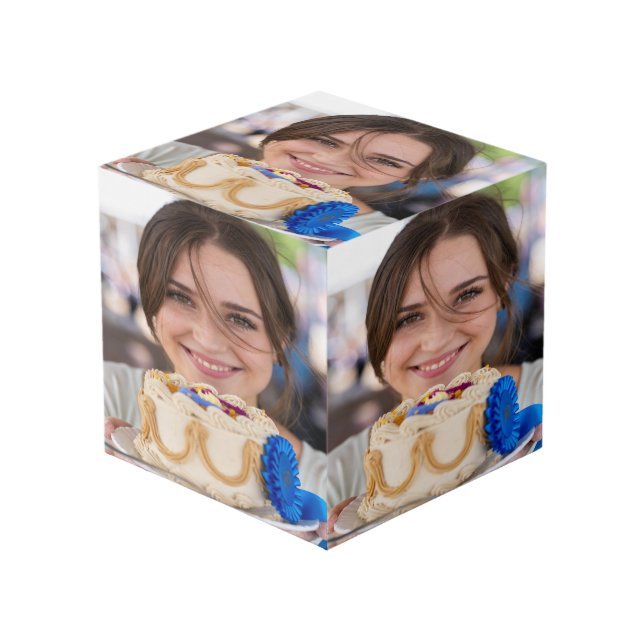 Fair Cooking Contest Photo Customize Cube (Front Angled)