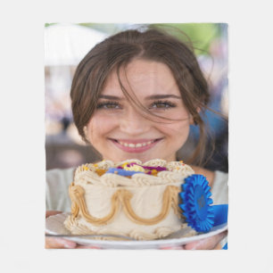 Fair Cooking Contest Photo Customize Fleece Blanket